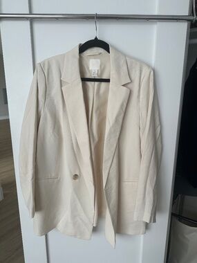 H&M Cream Blazer Size L